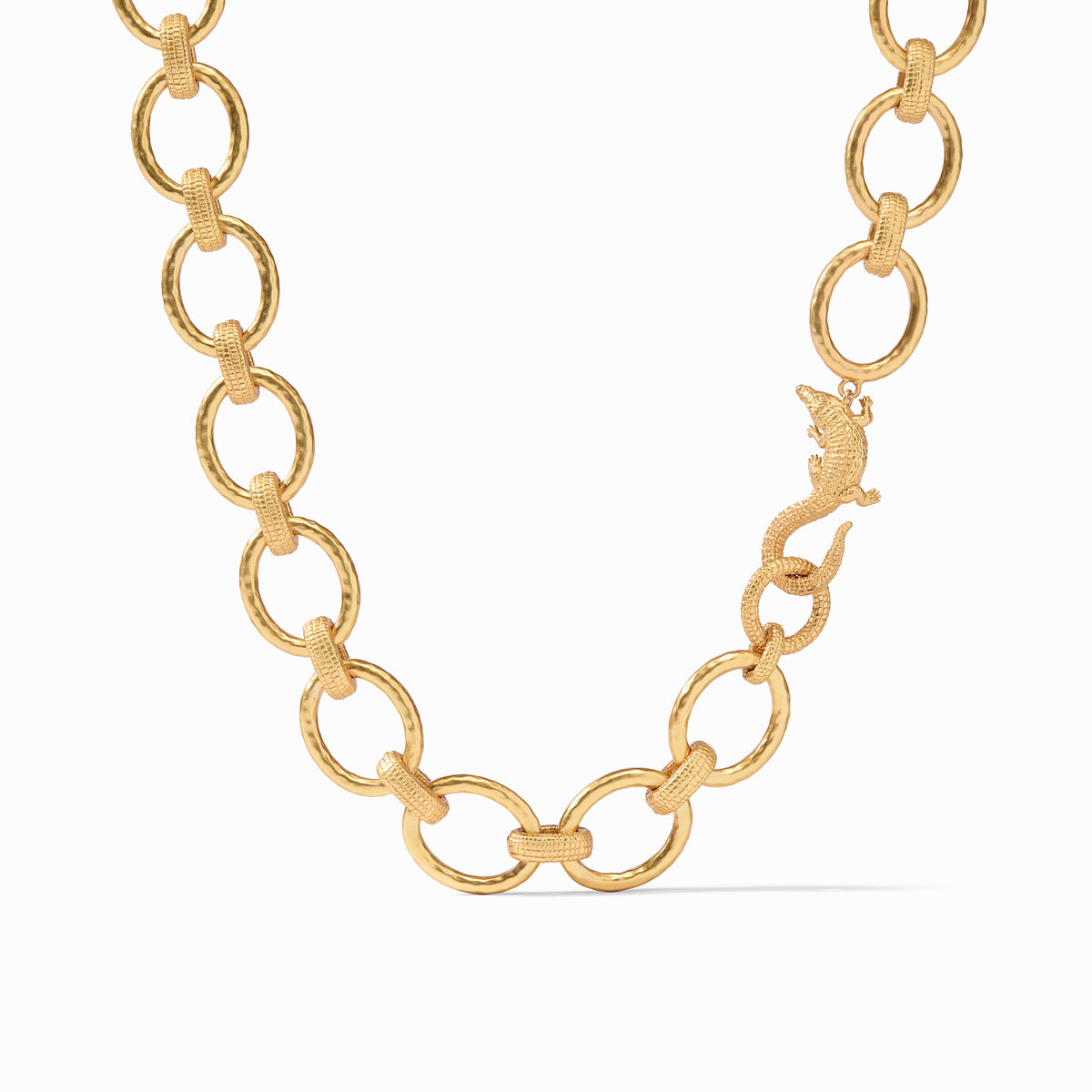 Julie Vos - Alligator Link Necklace, Gold