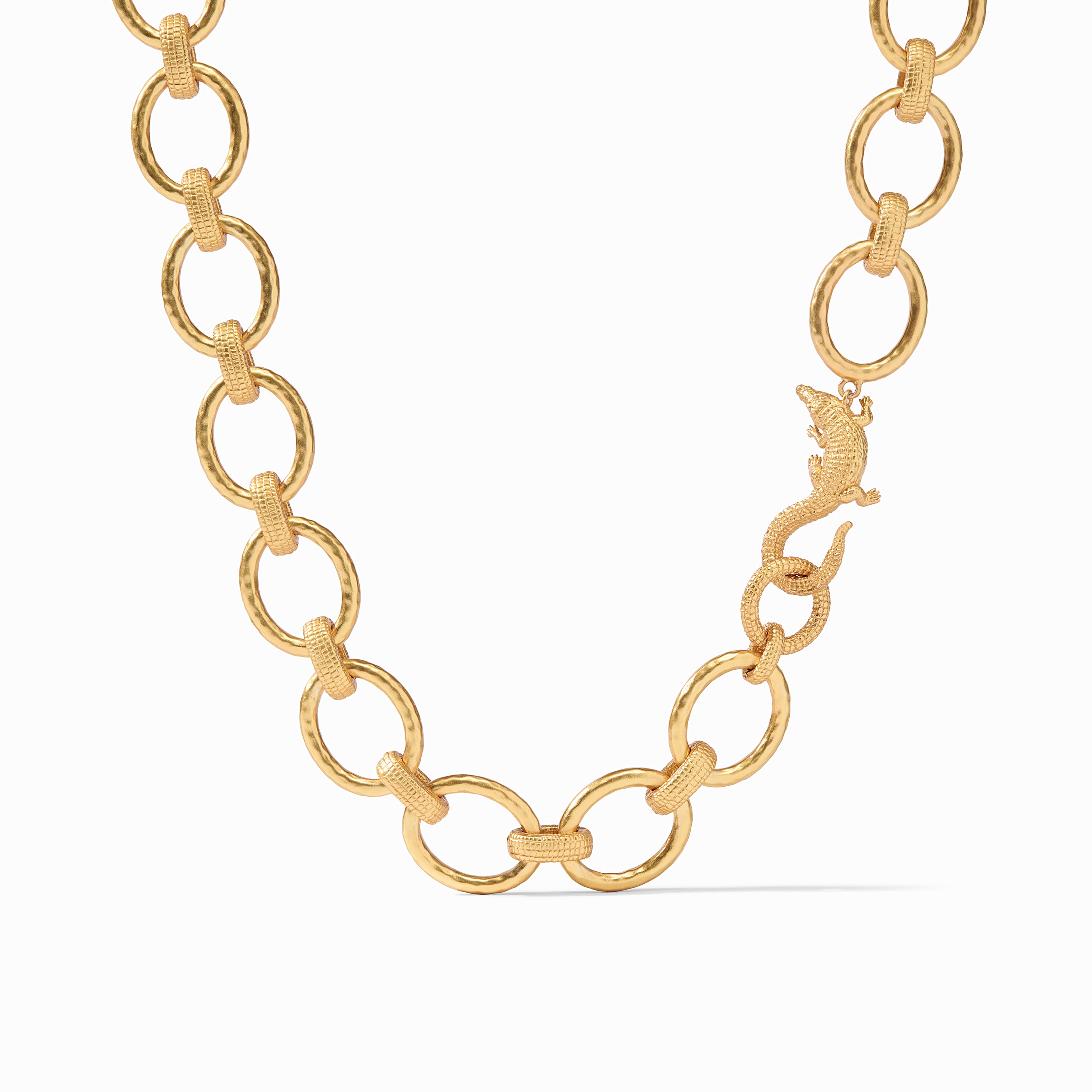 Julie Vos - Alligator Link Necklace, Gold