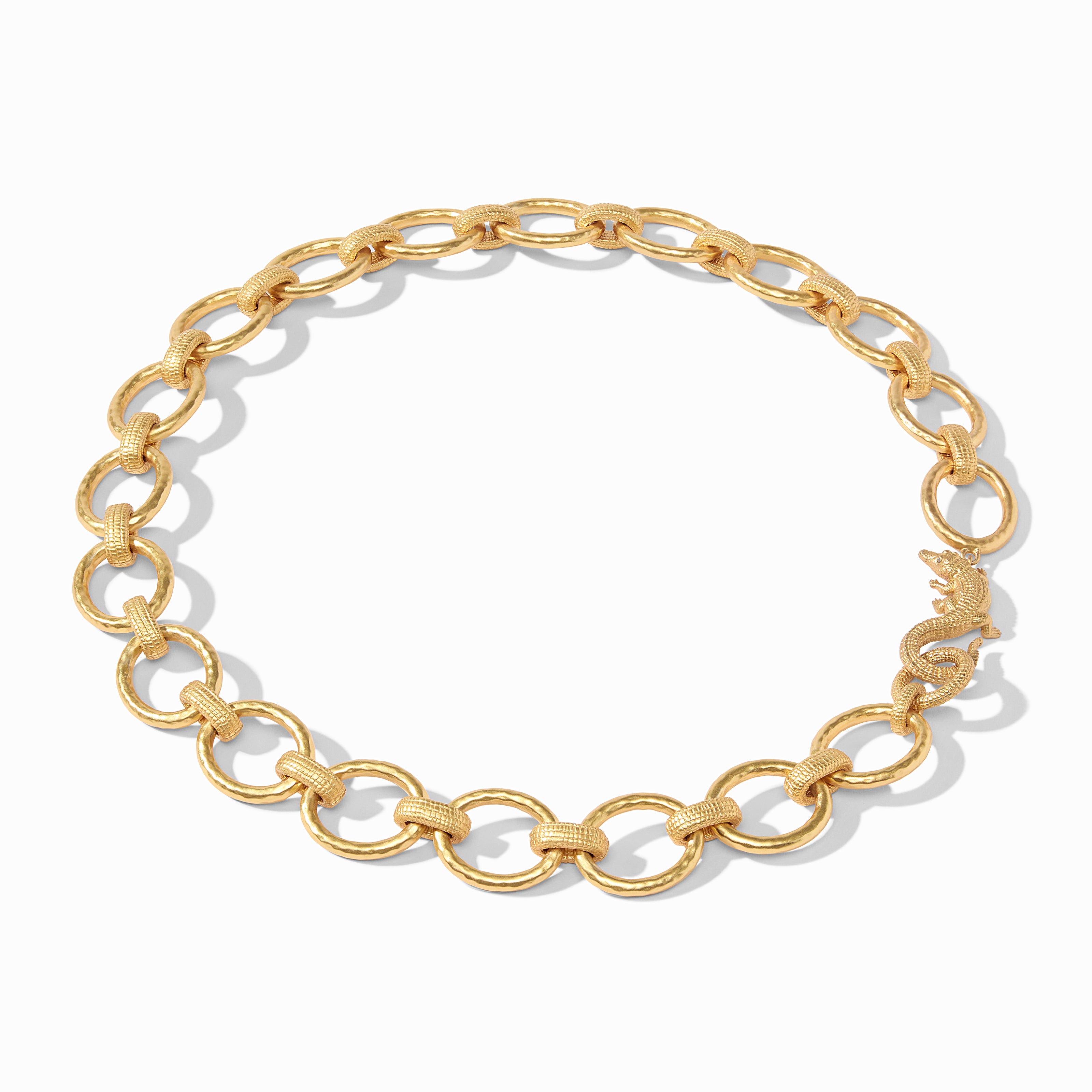 Gold Alligator Link Necklace | Julie Vos