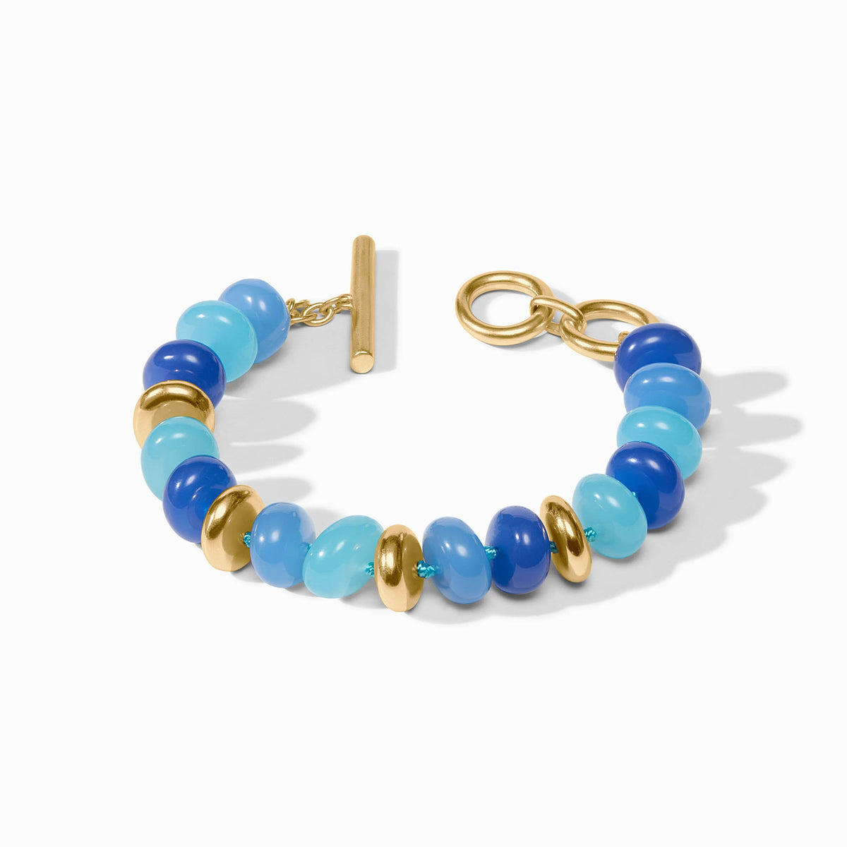 Julie Vos - Amalfi Statement Bracelet, Aqua Multi