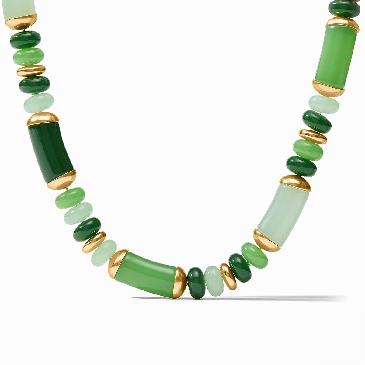 Julie Vos - Amalfi Statement Necklace, Green Apple Multi