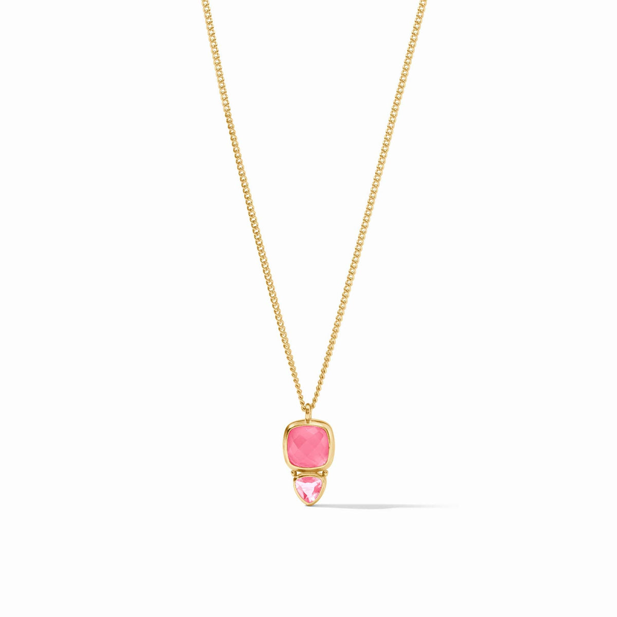 Julie Vos - Aquitaine Duo Delicate Necklace, Iridescent Peony Pink