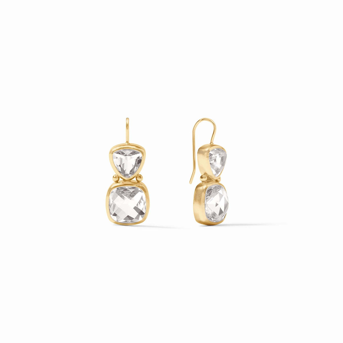 Julie Vos - Aquitaine Earring, Clear Crystal