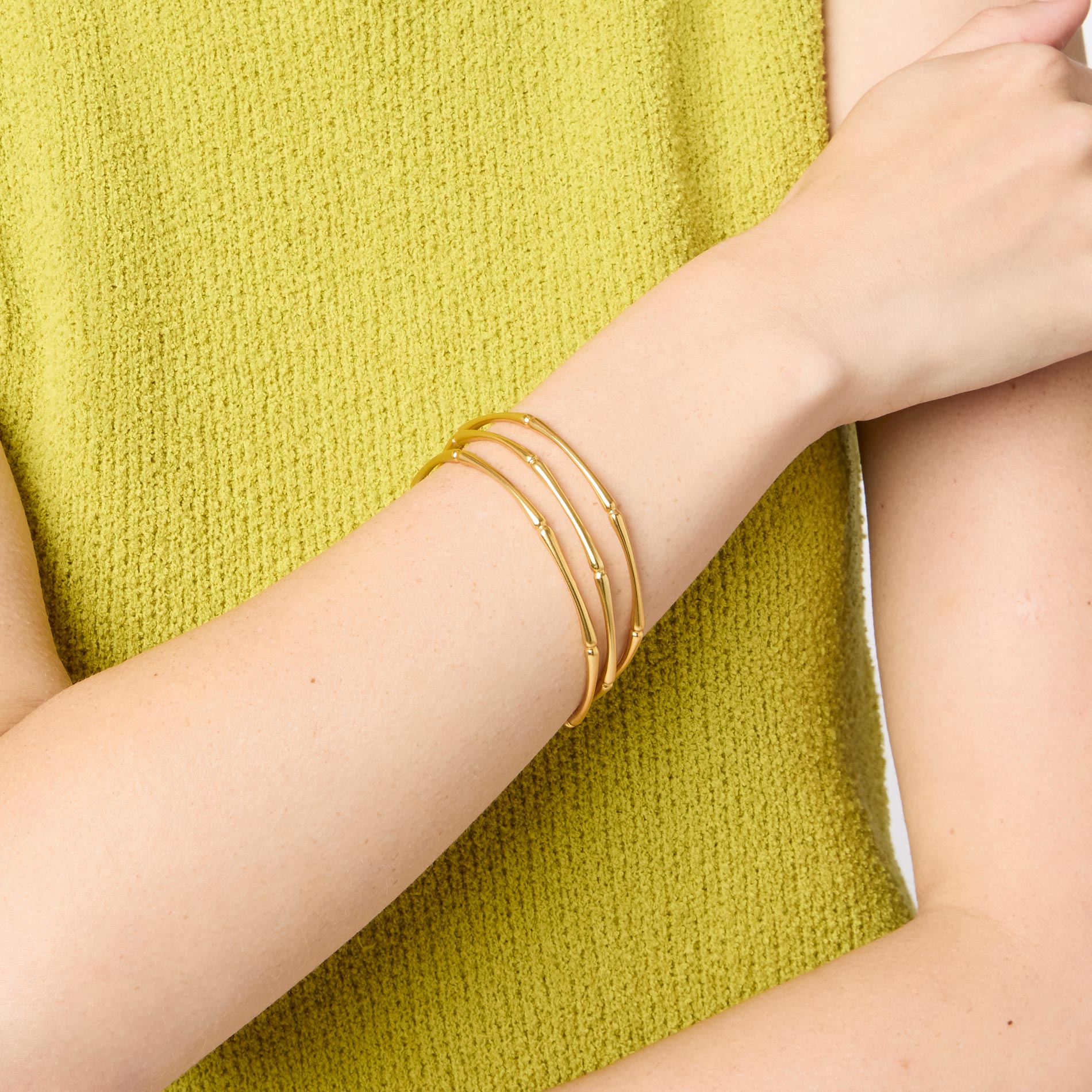 Bamboo Gold Bangle | Julie Vos