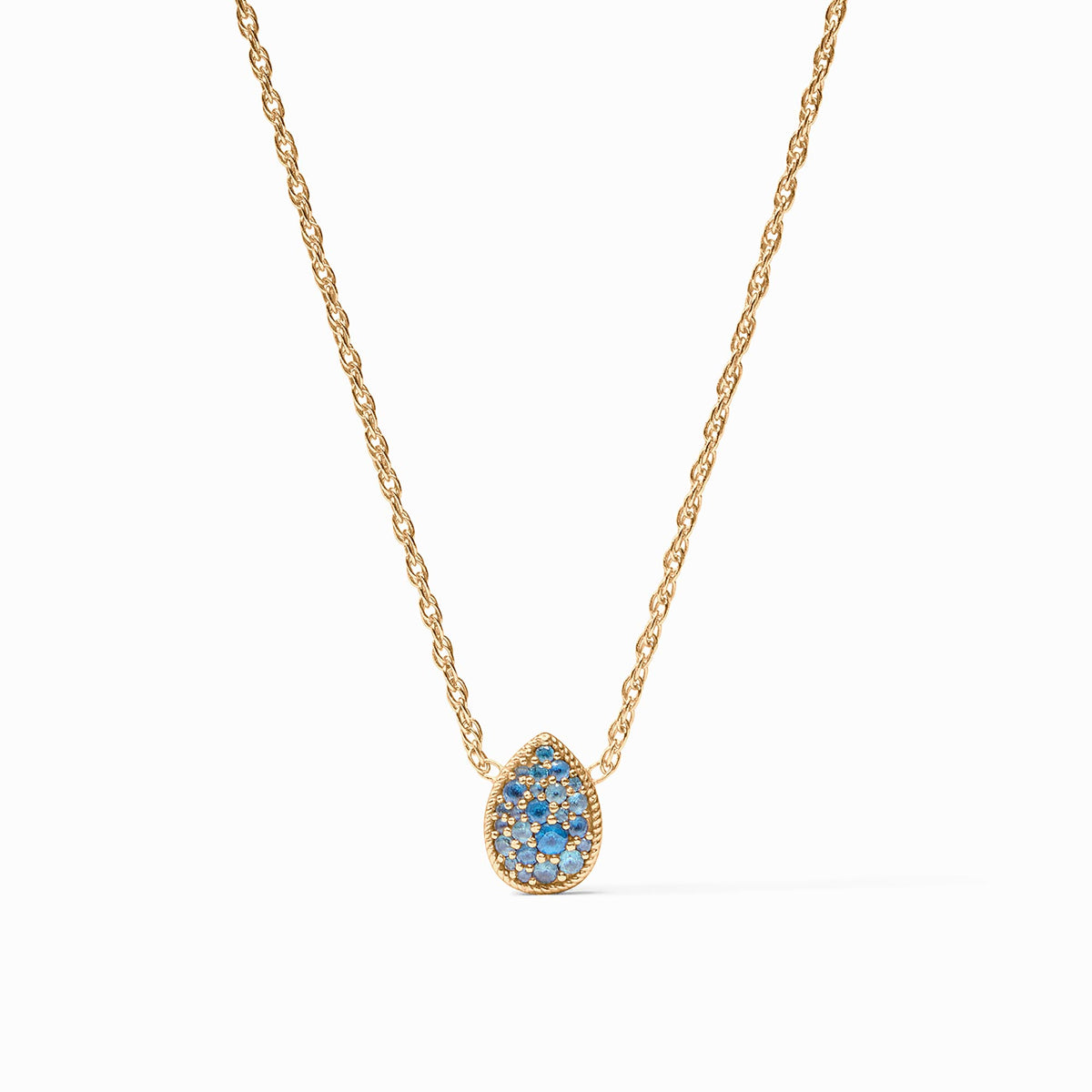 Pavé Teardrop Delicate Necklace