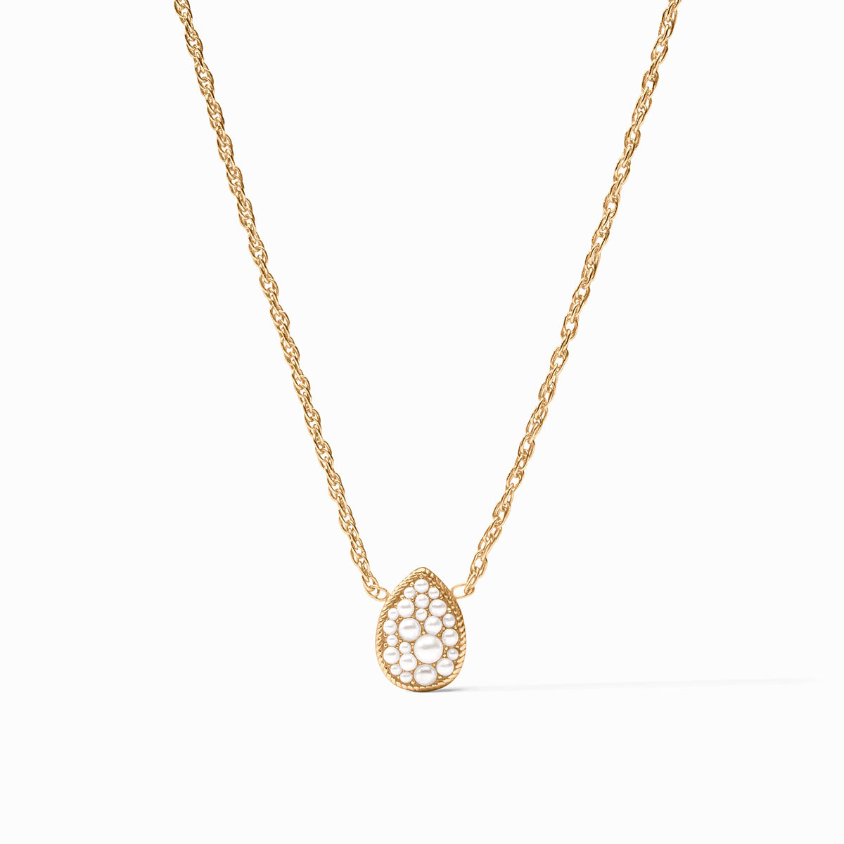 Pavé Teardrop Delicate Necklace