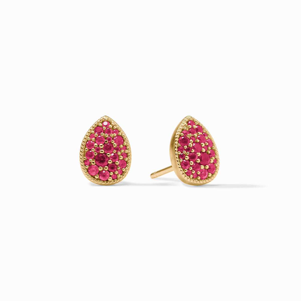 Pavé Teardrop Stud