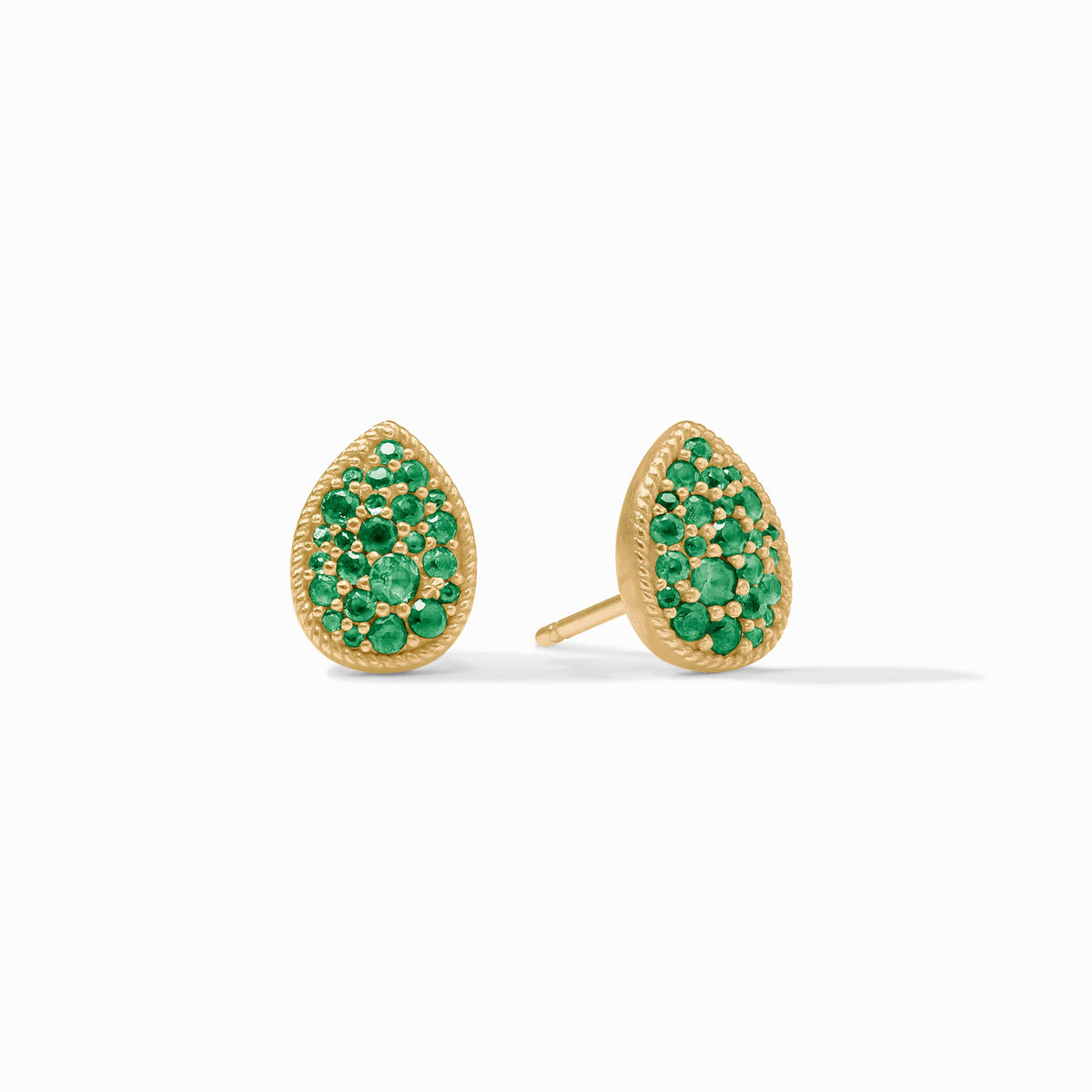 Pavé Teardrop Stud