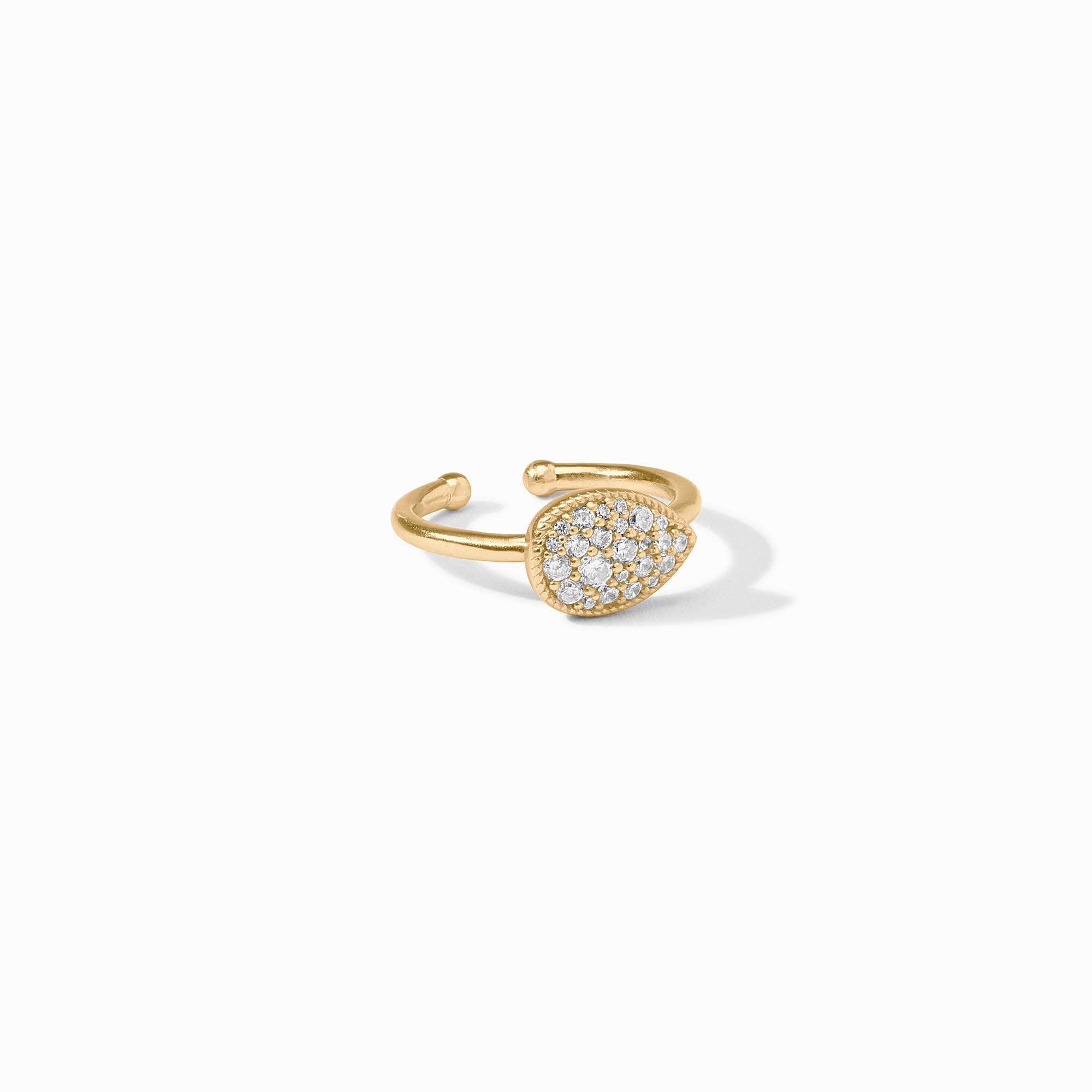 Pavé Teardrop Stacking Ring