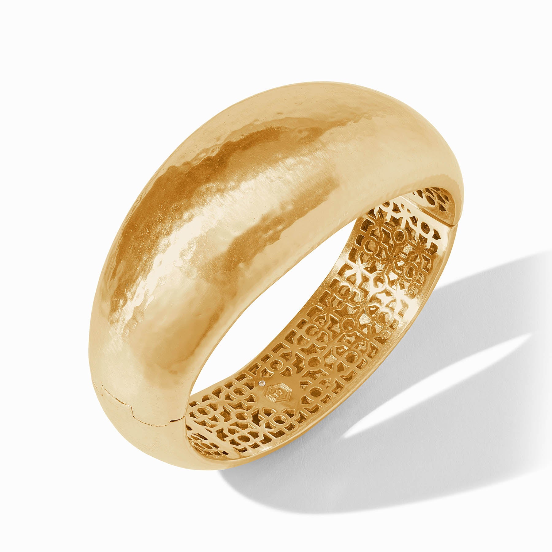 Catalina Statement Hinge Gold Bangle | Julie Vos