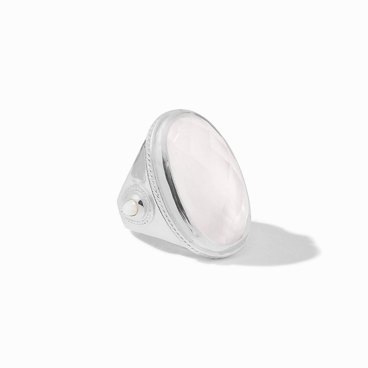 Julie Vos - Cannes Statement Ring, Iridescent Clear Crystal / 8