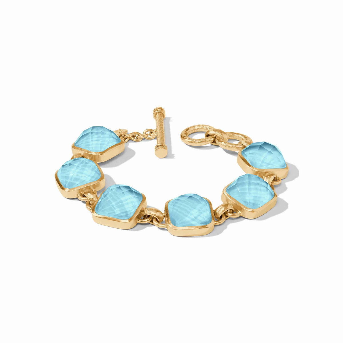 Julie Vos - Catalina Stone Bracelet, Iridescent Capri Blue