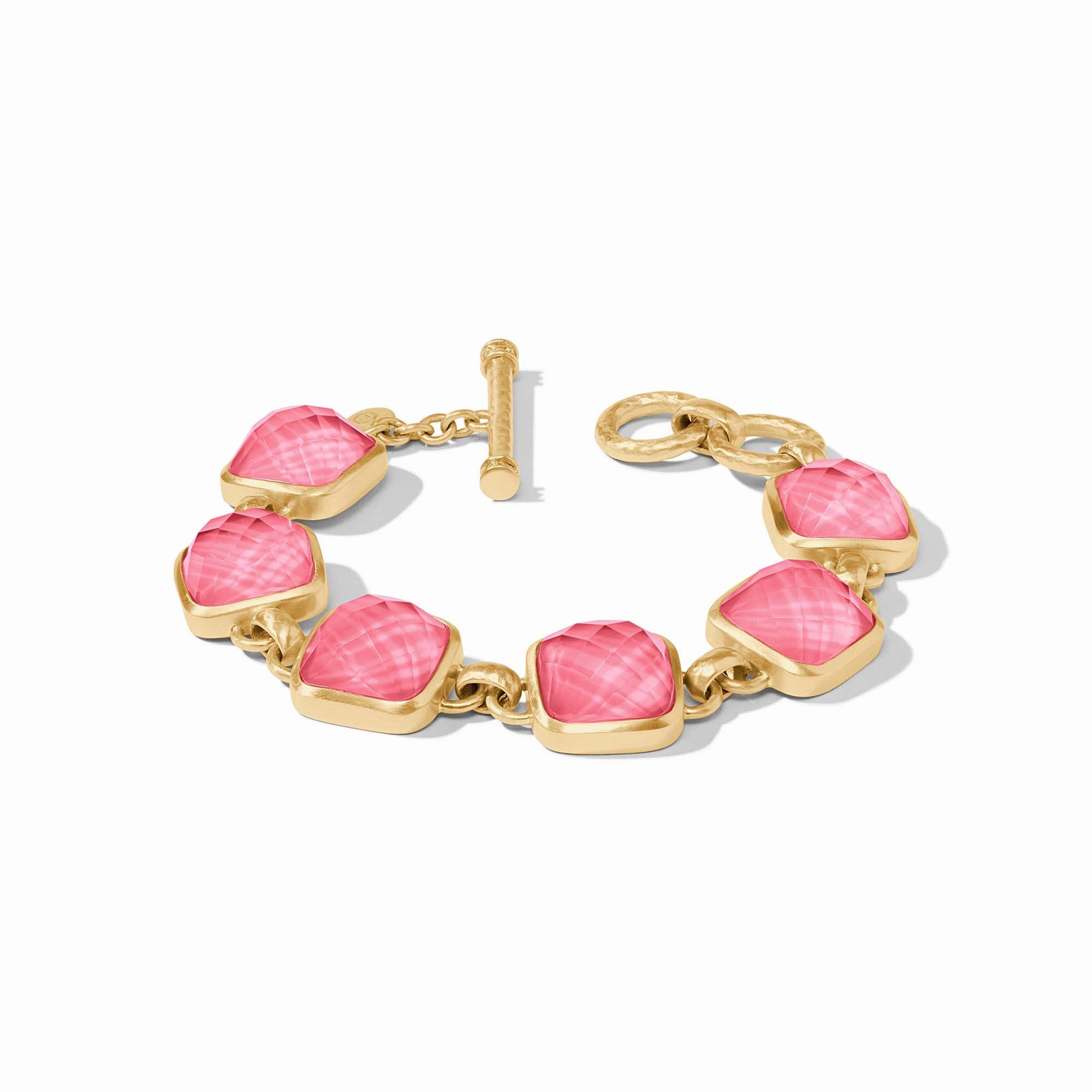 Julie Vos - Catalina Stone Bracelet, Iridescent Peony Pink