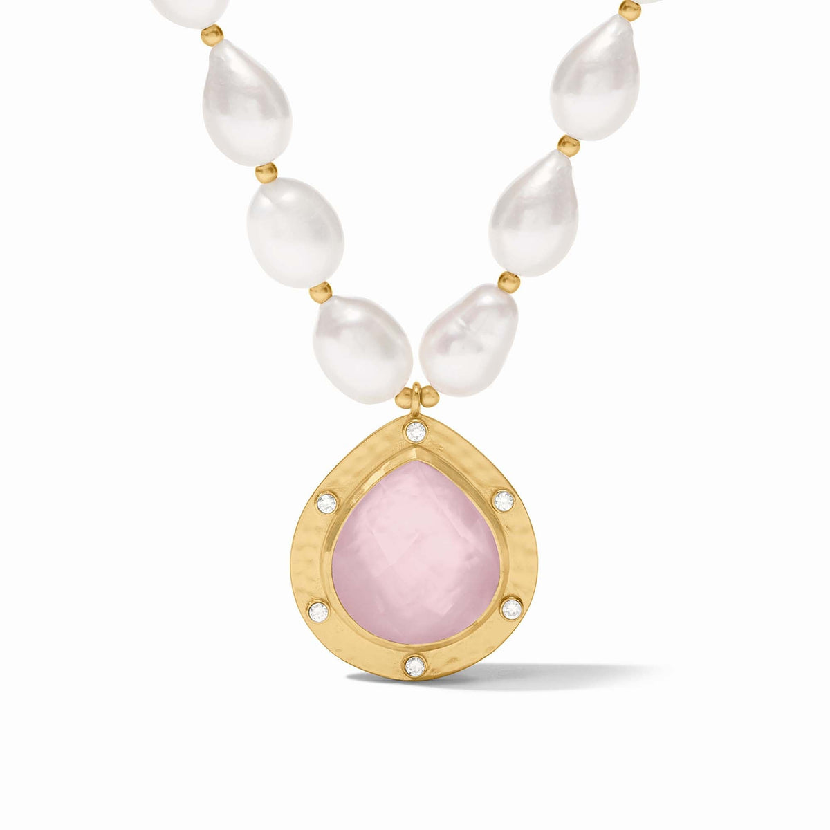 Julie Vos - Clementine Statement Necklace, Iridescent Rose