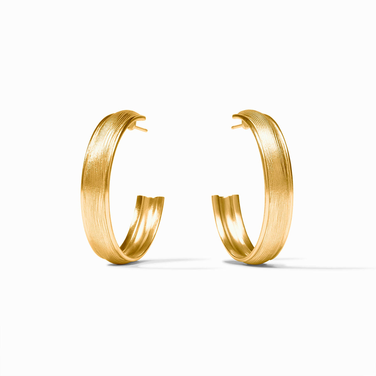 Julie Vos - Cobblestone Hoop, Gold / Large