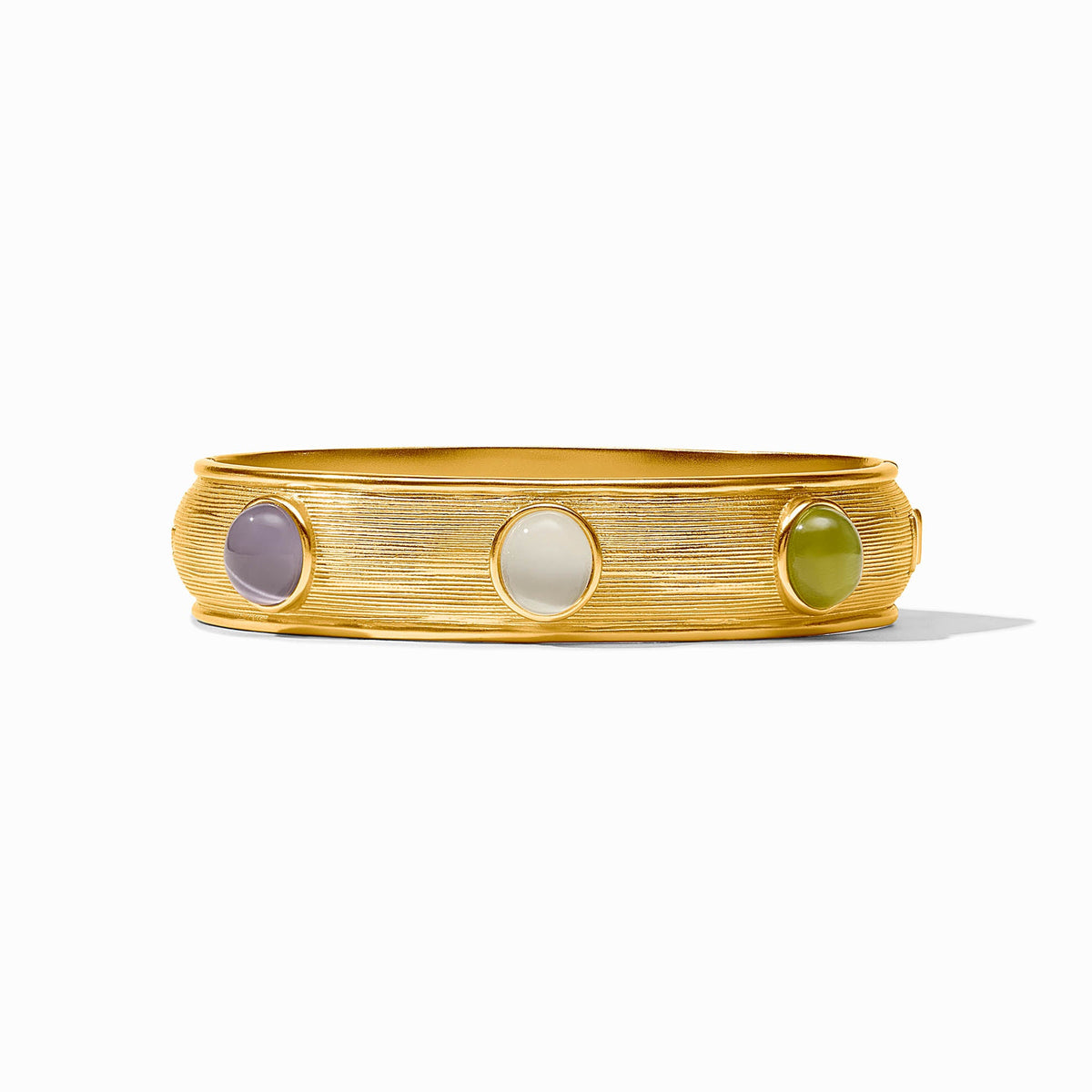 Julie Vos - Cobblestone Stone Hinge Bangle, Multi-Stone Cat's Eye