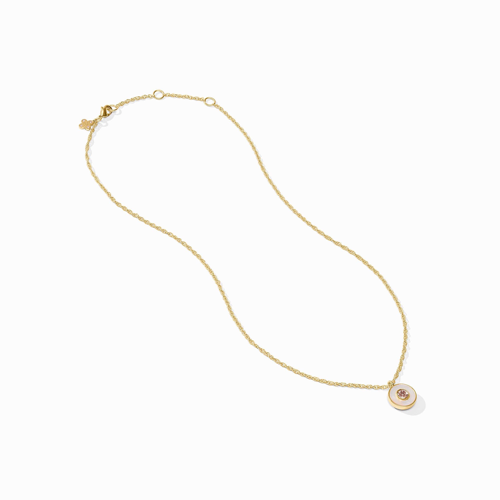 Colette Circle Delicate Bracelet - Chalcedony Blue main image 0