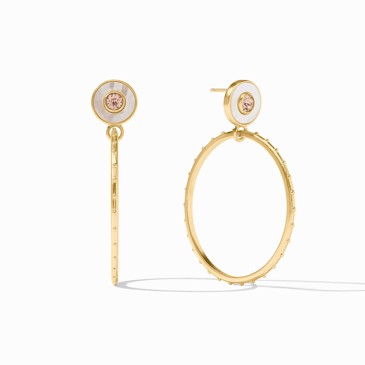 Julie Vos - Colette Circle Earring, Champagne
