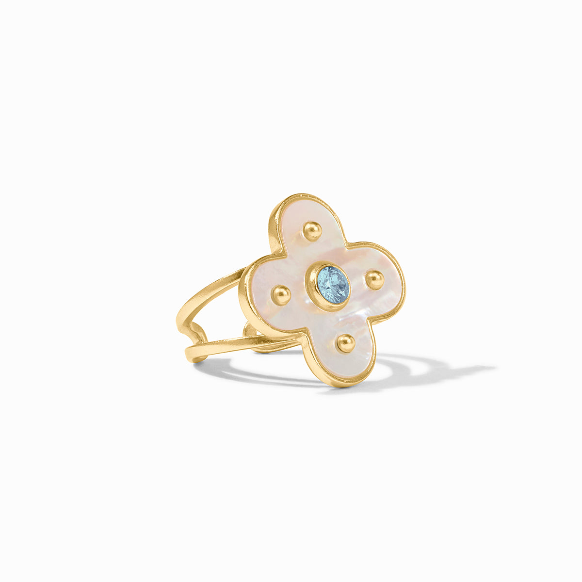 Julie Vos - Colette Ring, Chalcedony Blue
