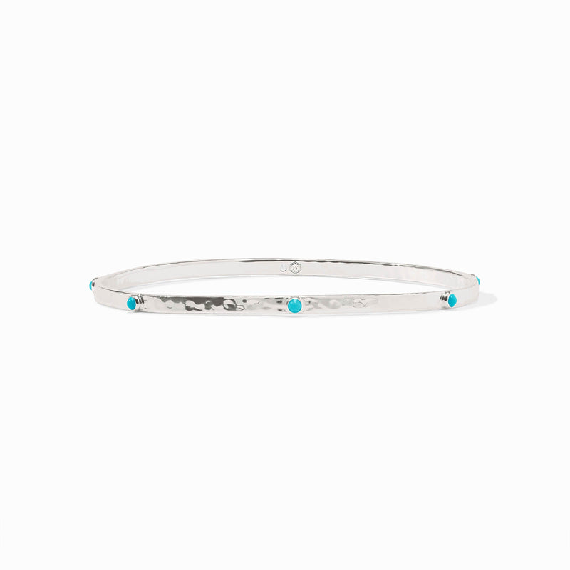 Julie Vos - Crescent Stone Bangle, Turquoise Blue / Large