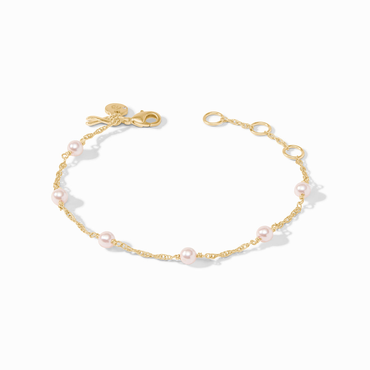 Julie Vos - The Pink Delicate Bracelet, Pink Pearl