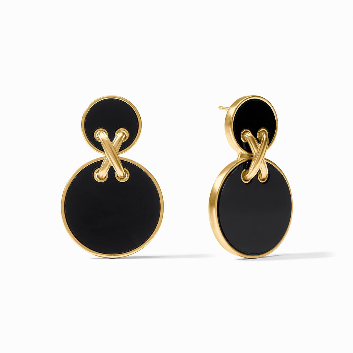 Julie Vos - Essex Statement Earring, Obsidian Black