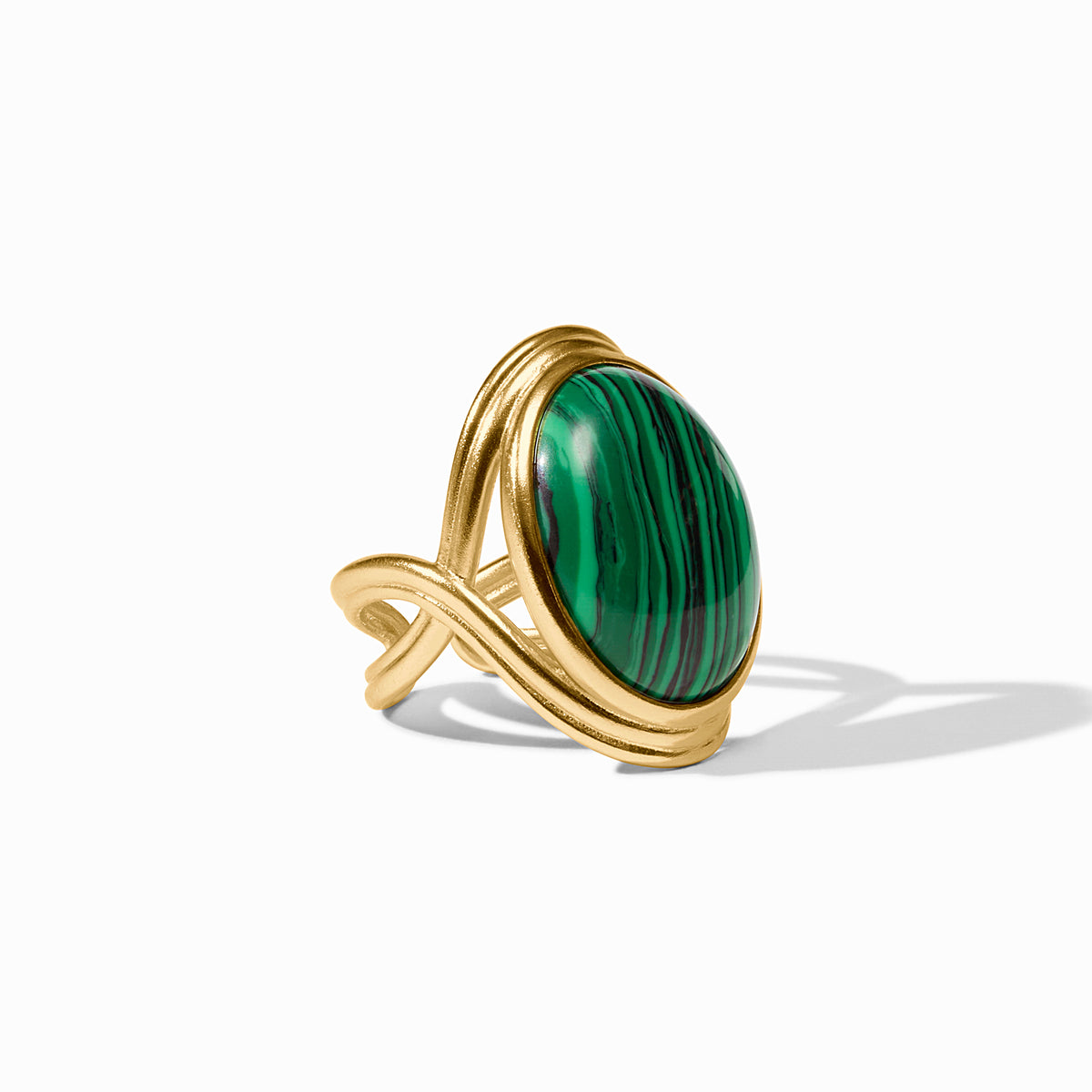 Julie Vos - Essex Statement Ring, Malachite Green / 8/9