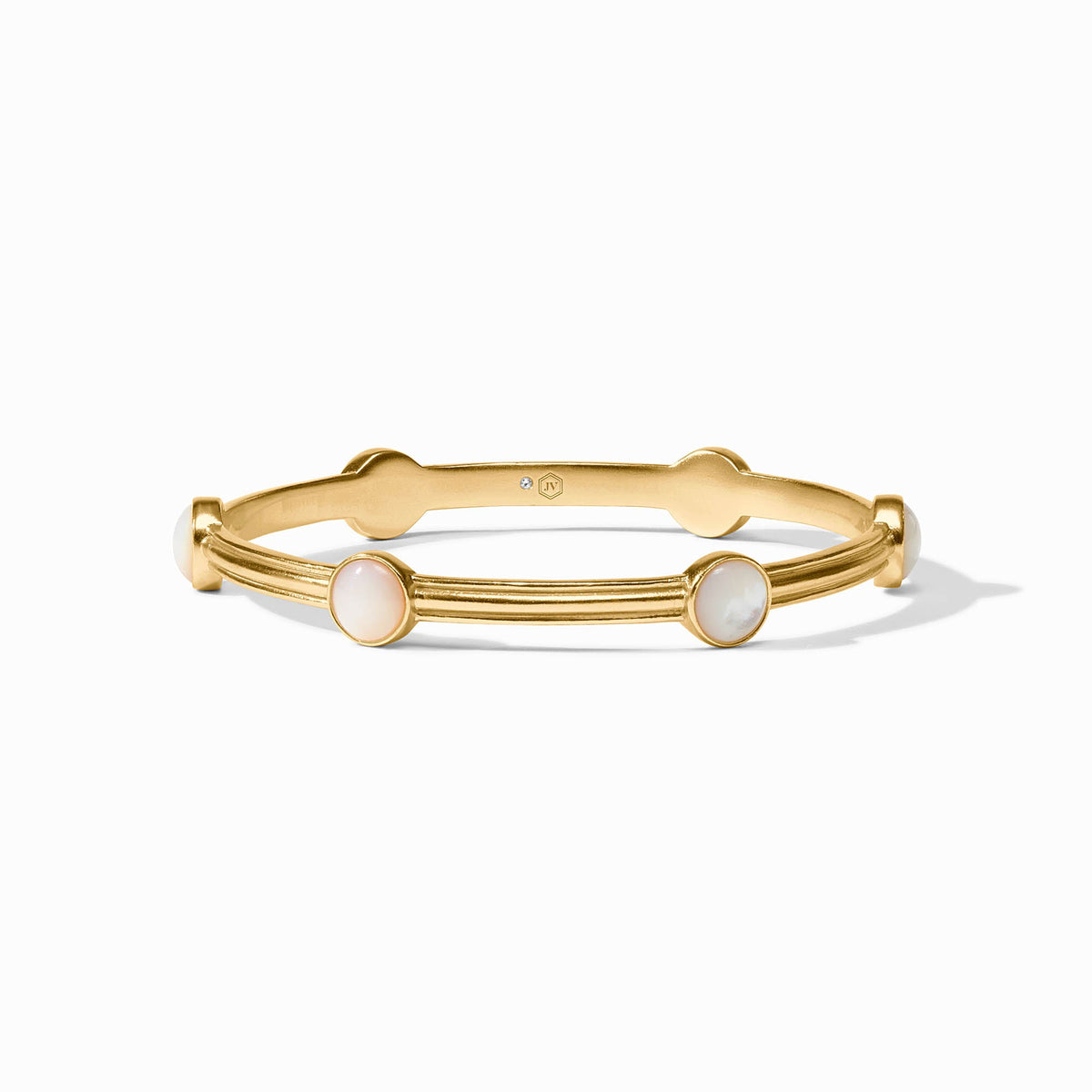Julie Vos - Essex Stone Bangle, Mother of Pearl / Large