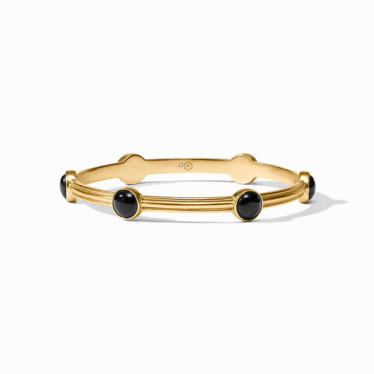 Julie Vos - Essex Stone Bangle, Obsidian Black / Large