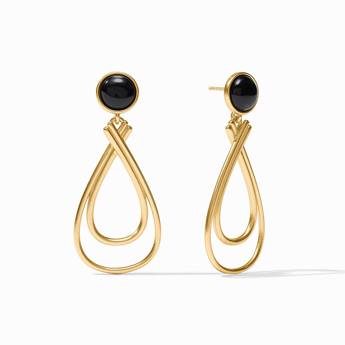 Julie Vos - Essex Stone Earring, Obsidian Black