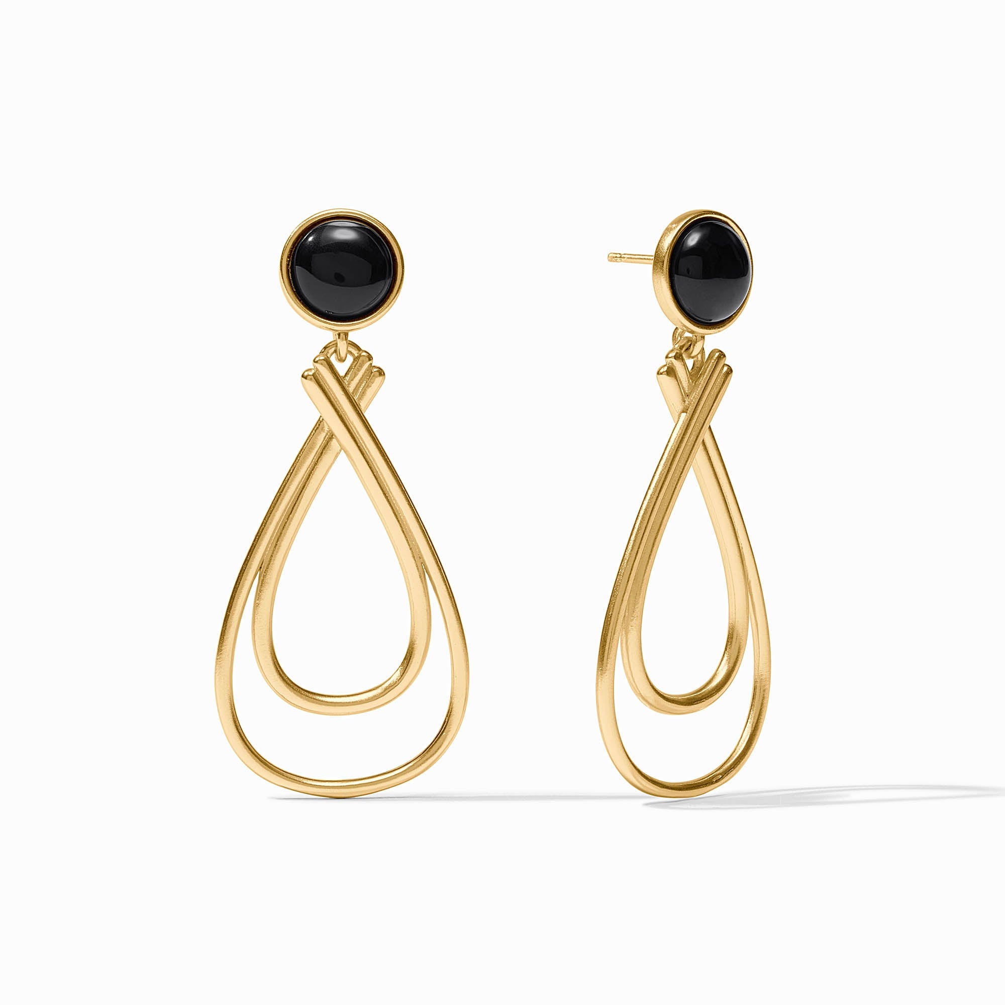 Julie Vos - Essex Stone Earring, Obsidian Black