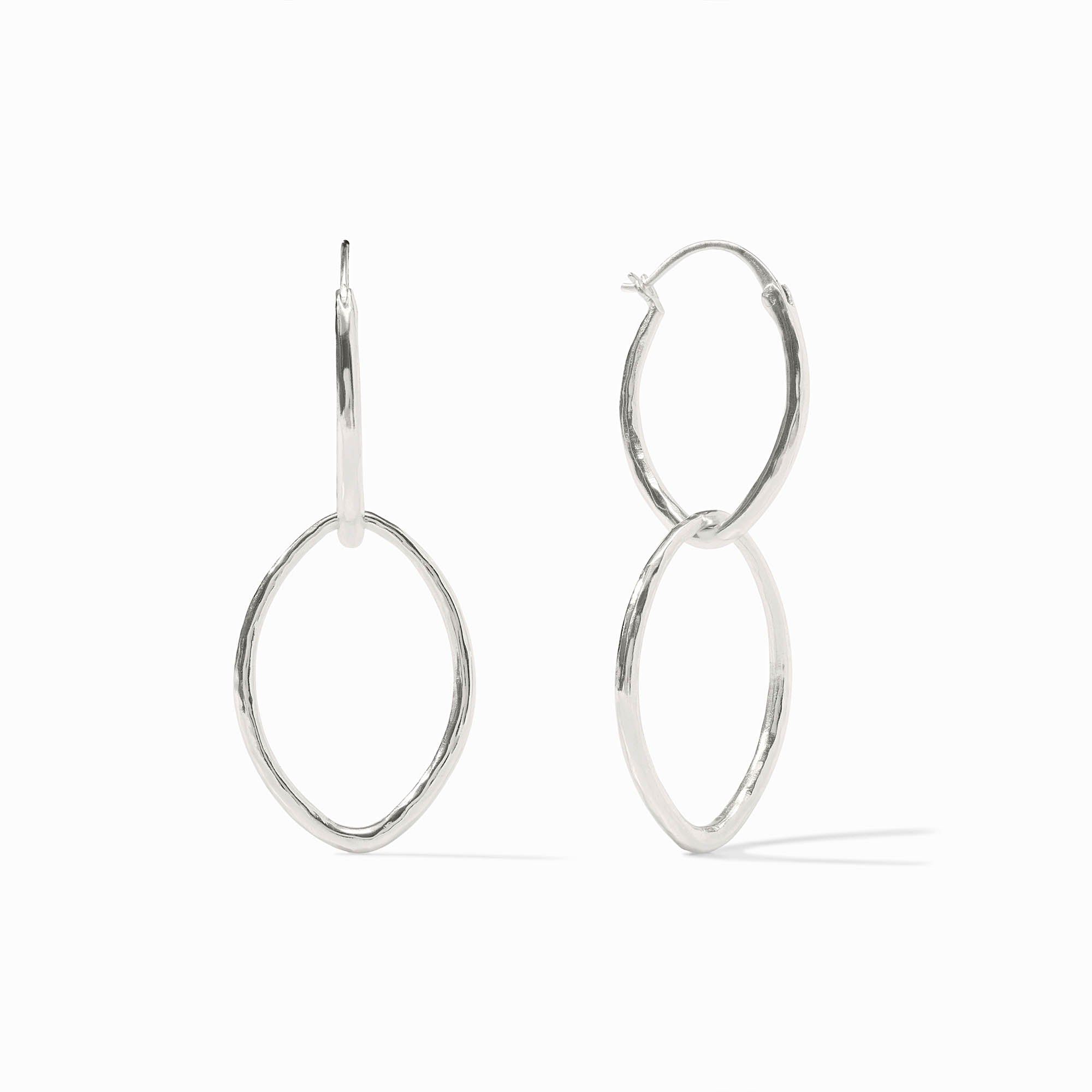 Julie Vos - Fleur-de-Lis 2-in-1 Earring, Silver