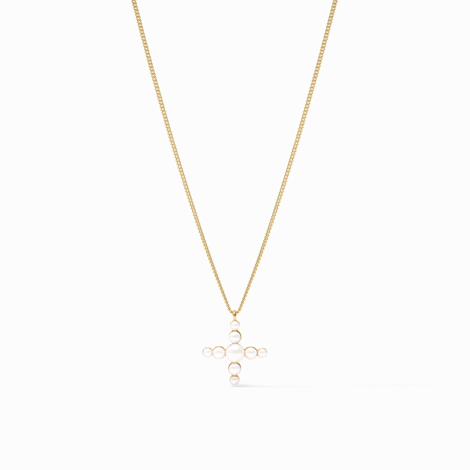 Gumdrop Cross Delicate Necklace | Julie Vos