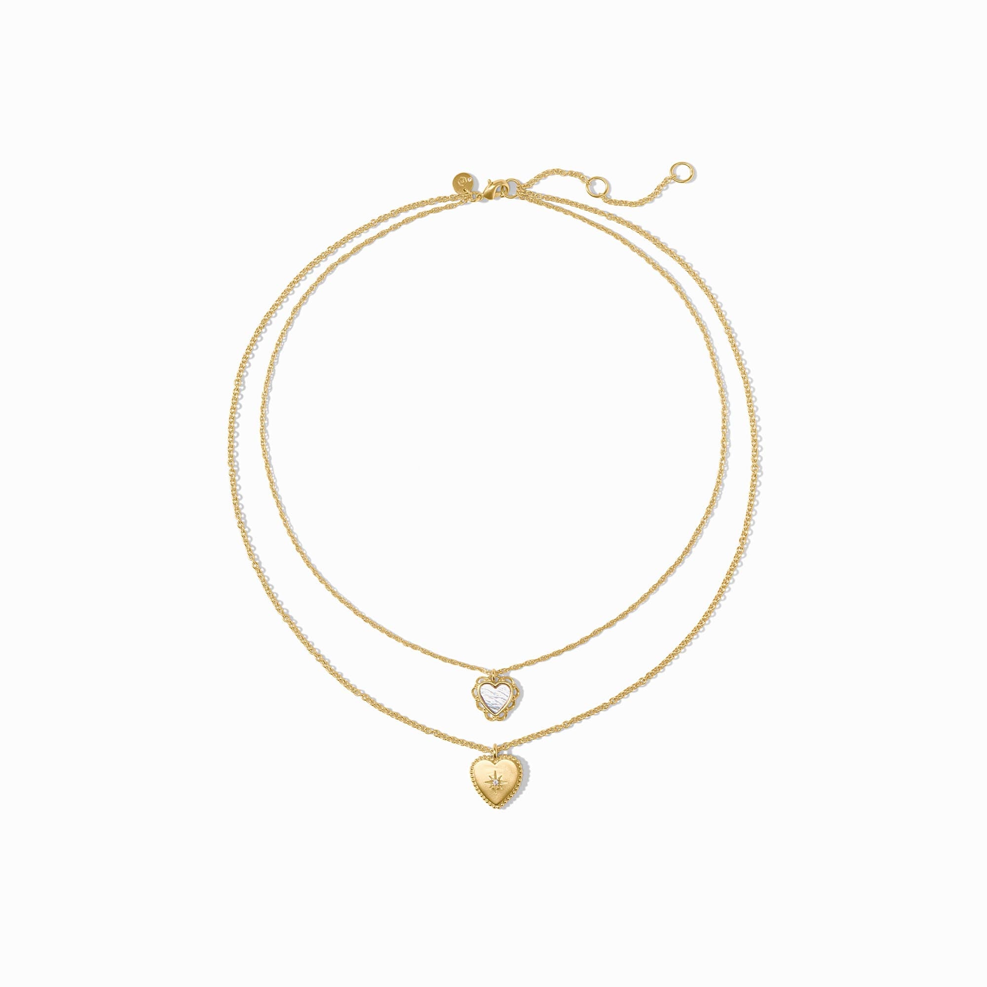 Heart Duo Delicate Necklace | Julie Vos