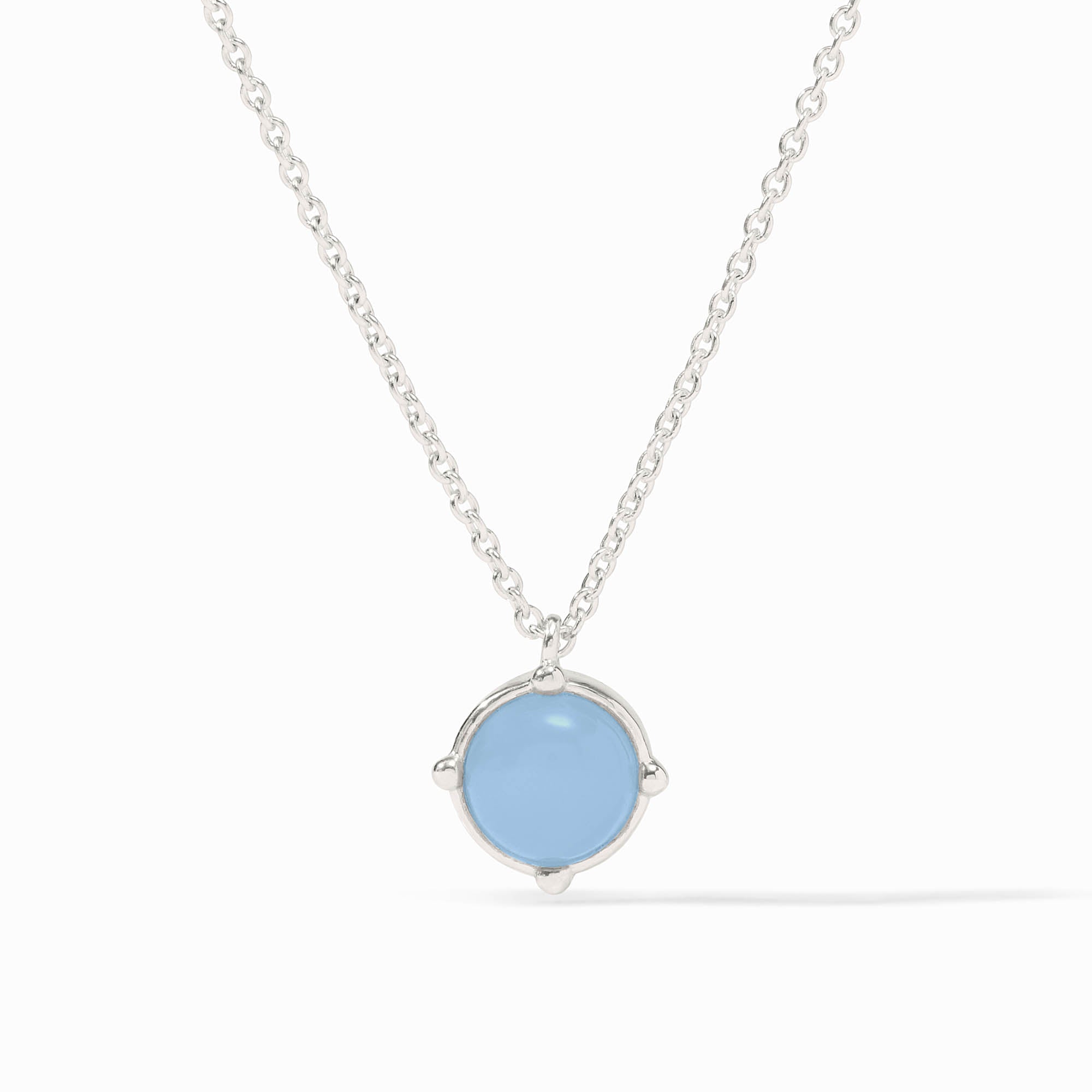 Honeybee Solitaire Necklace with Iridescent Palmetto Green