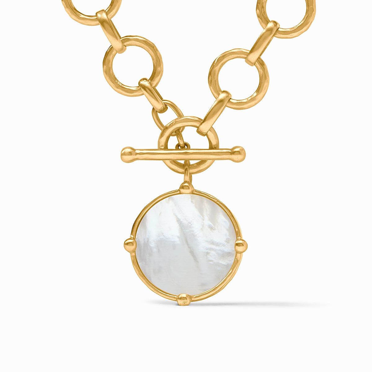 Julie Vos - Honeybee Statement Necklace, Mother of Pearl / Long