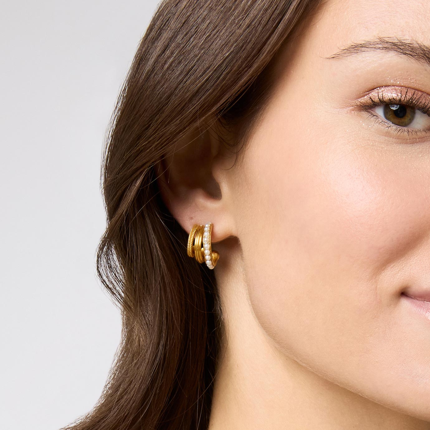 Hydra Gold Triple Hoop | Julie Vos