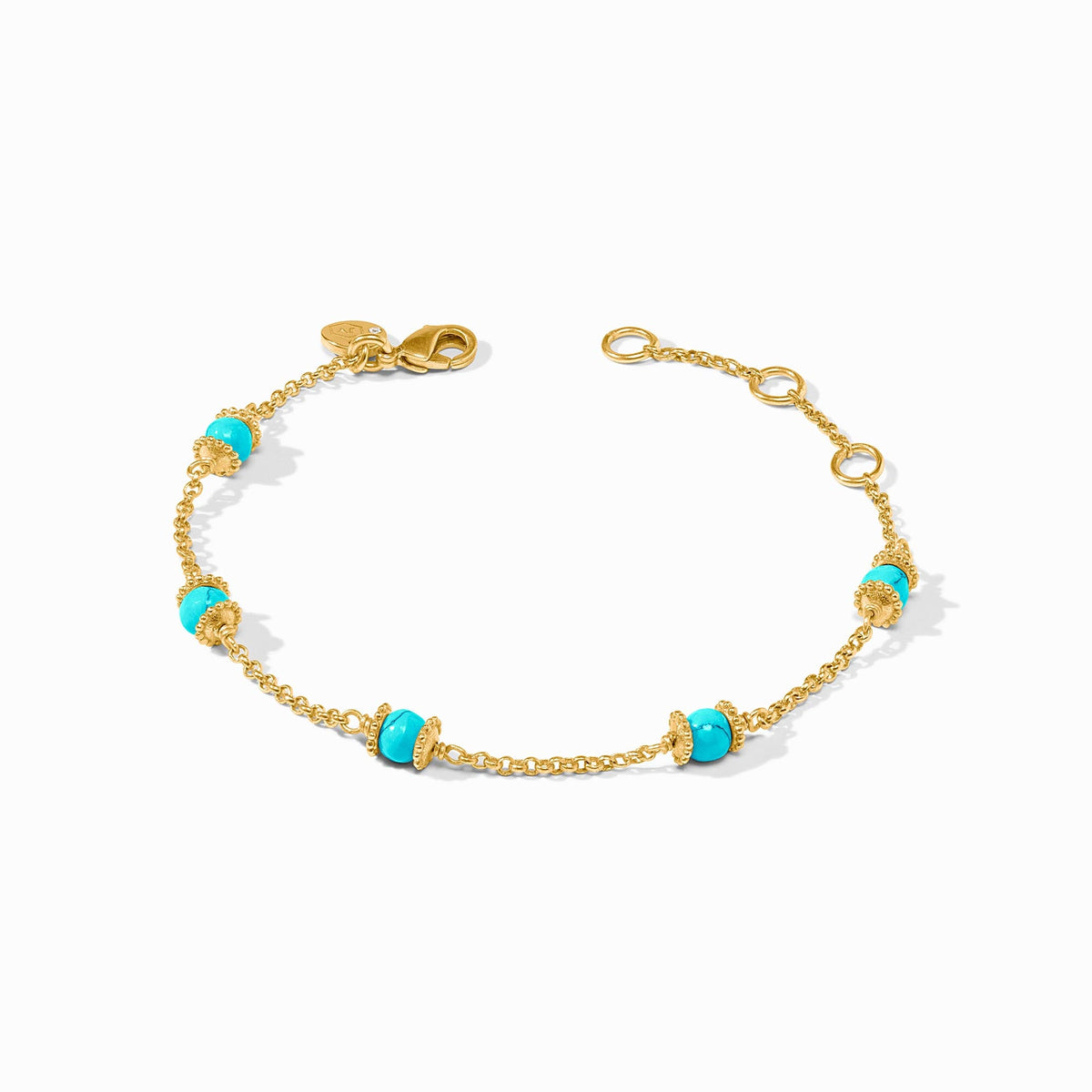 Julie Vos - Hydra Delicate Bracelet, Turquoise Blue