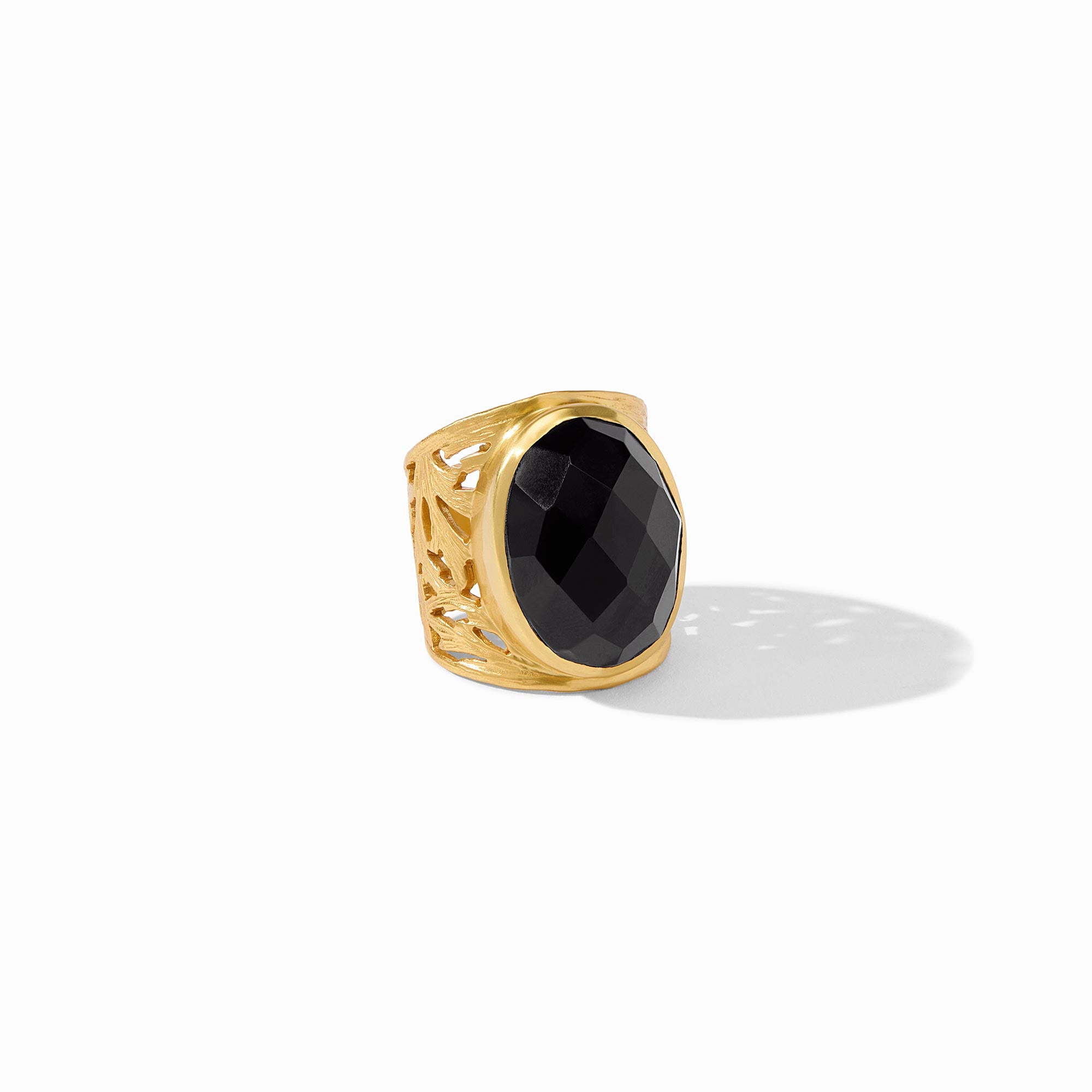 Julie Vos - Ivy Statement Ring, Obsidian Black / 9