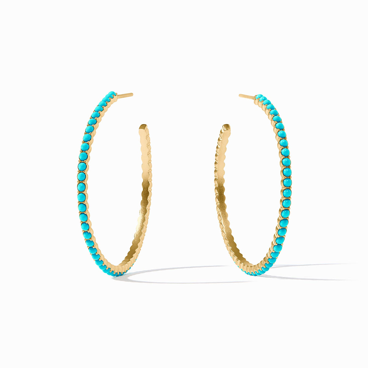 Julie Vos - Juliet Hoop, Turquoise Blue / Large