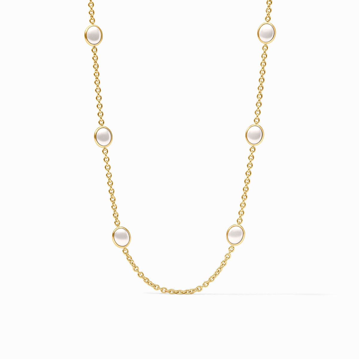 Julie Vos - Laguna Stone Station Necklace, Pearl