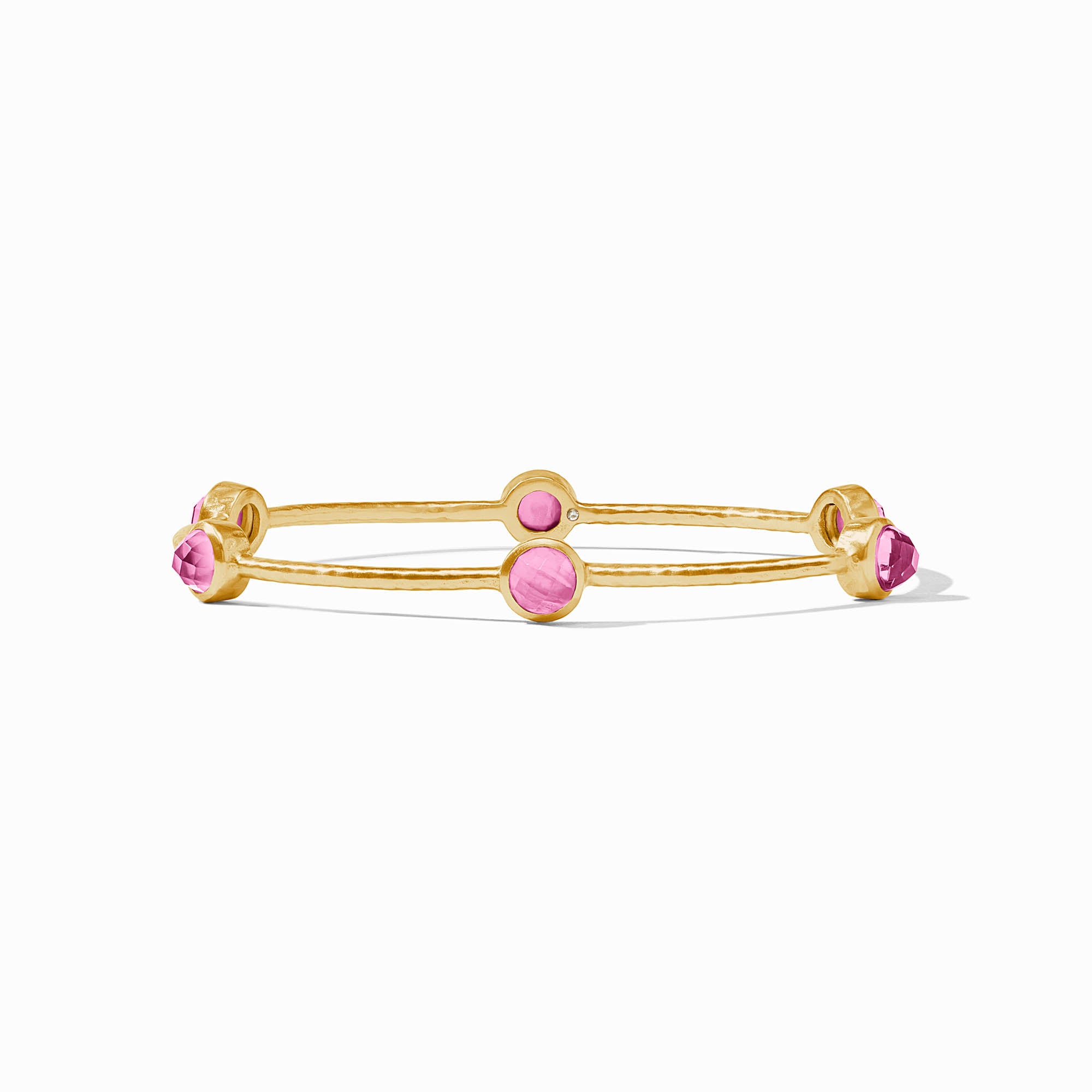 Milano Luxe Stone Gold Bangle Bracelet | Julie Vos