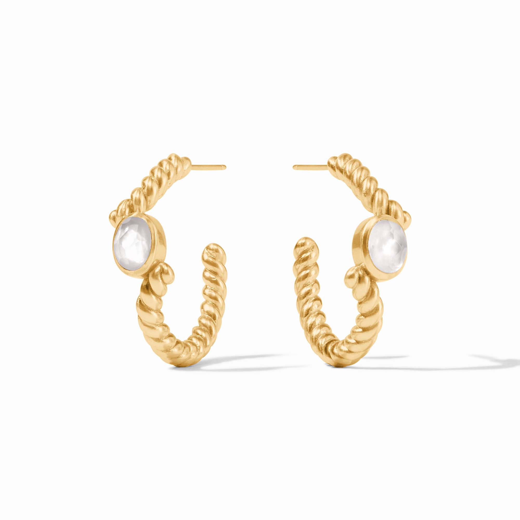 Nassau Stone Hoop Earrings | Julie Vos