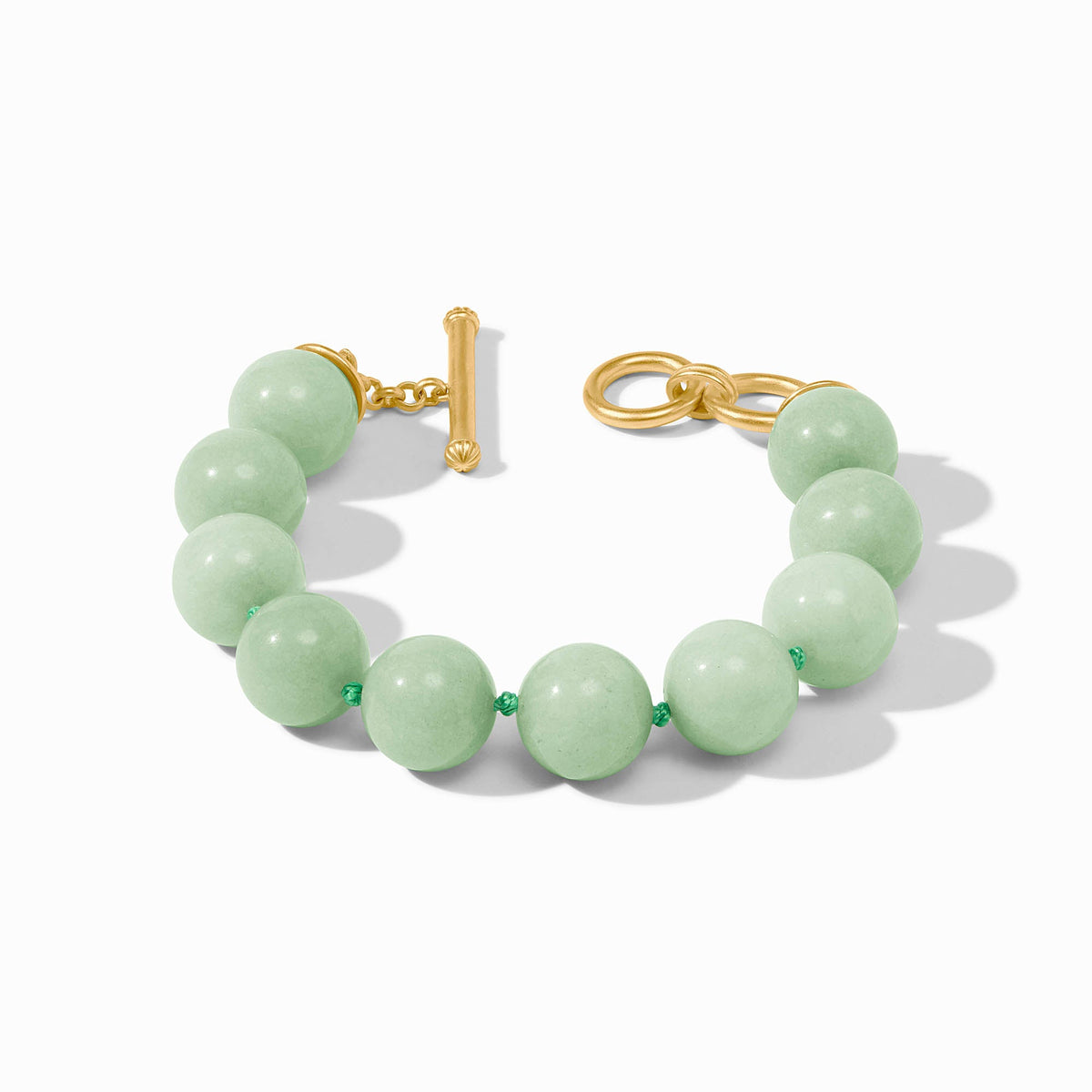 Julie Vos - Portofino Beaded Bracelet, Aqua Jade