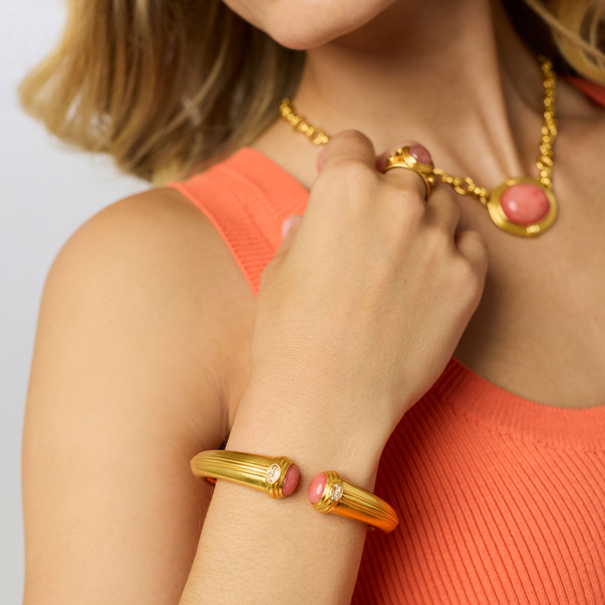 アクセサリー Preek, Gold Hand Cuff Portofino Cuff | Julie Vos