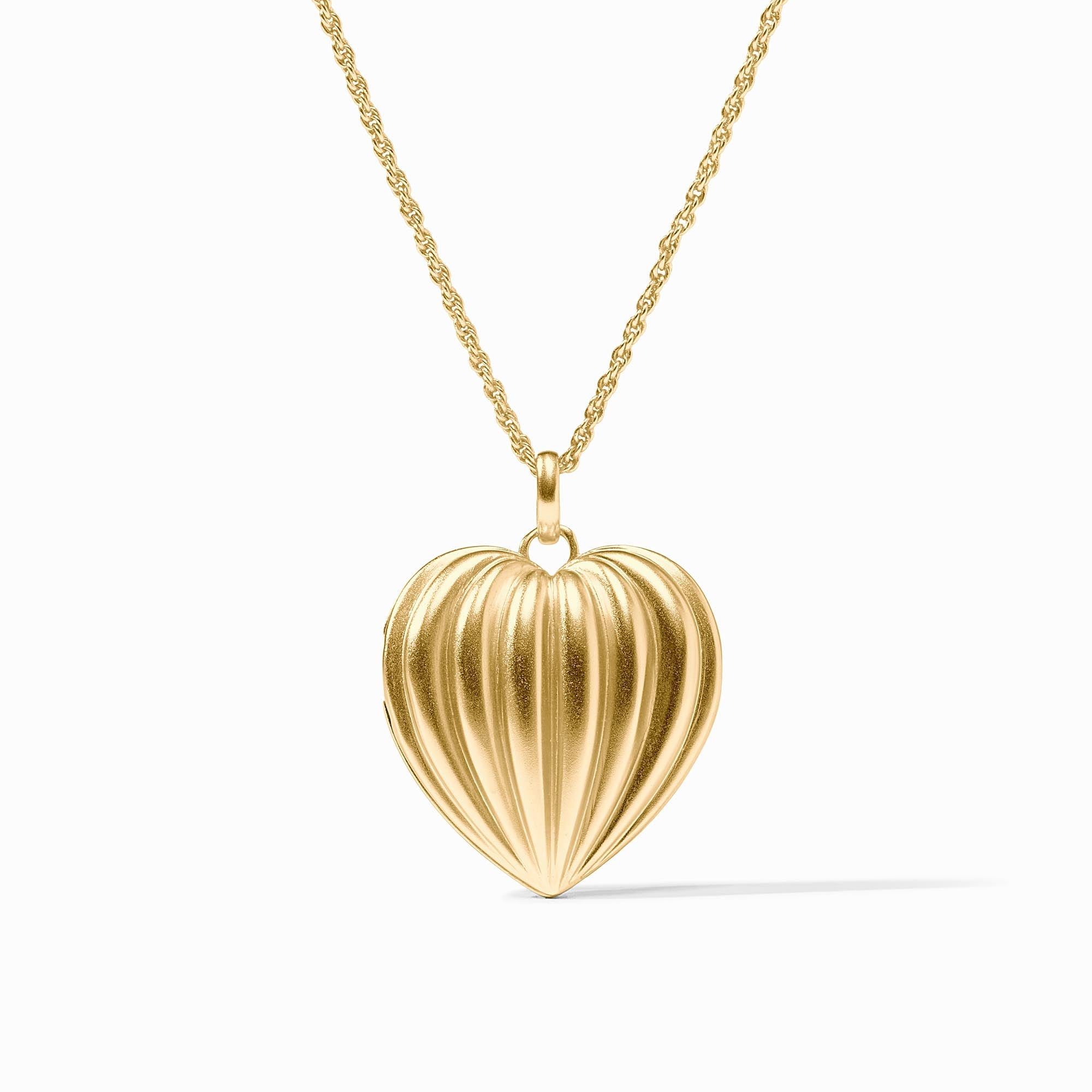 Puffy Heart Gold Locket | Julie Vos