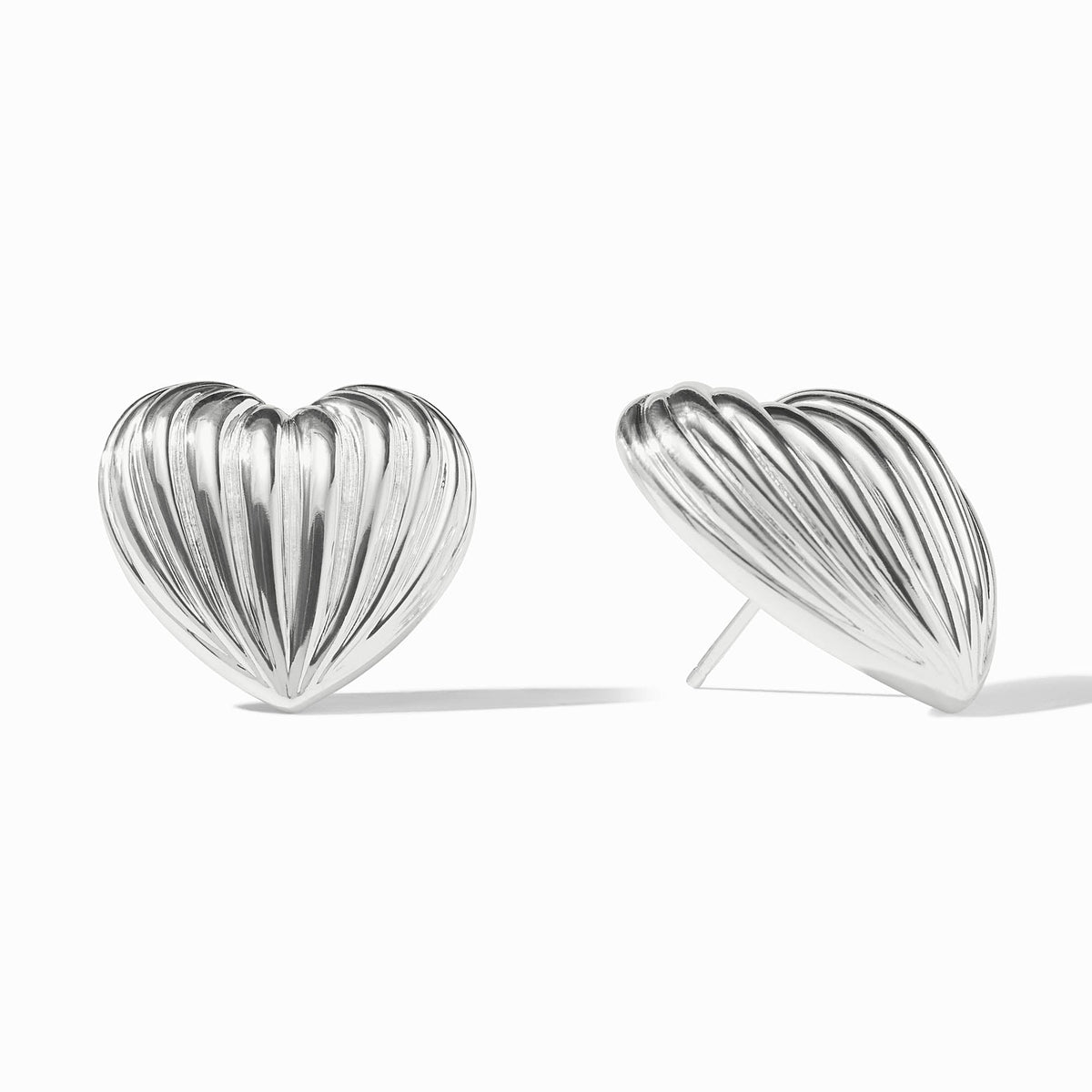 Puffy Heart Statement Stud