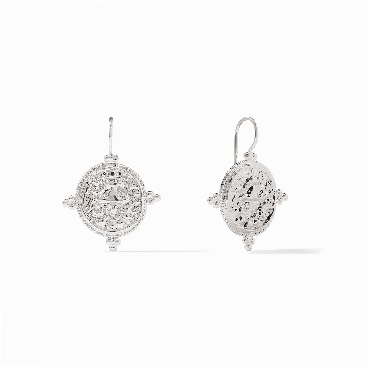 Julie Vos - Quatro Coin Earring, Silver