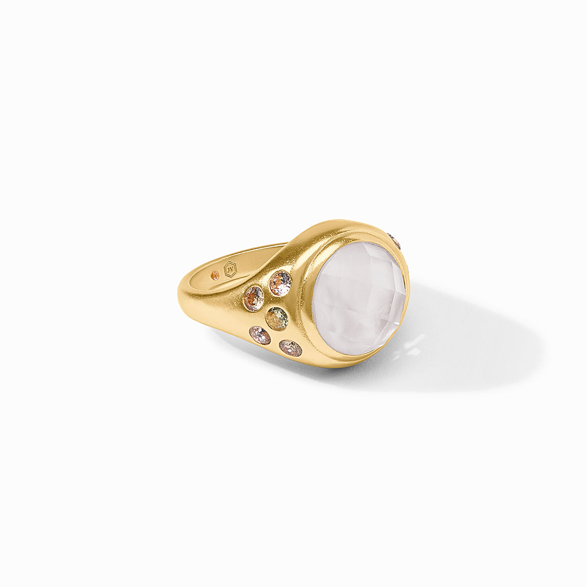 Julie Vos - Rainbow Statement Ring, Iridescent Clear Crystal / 8