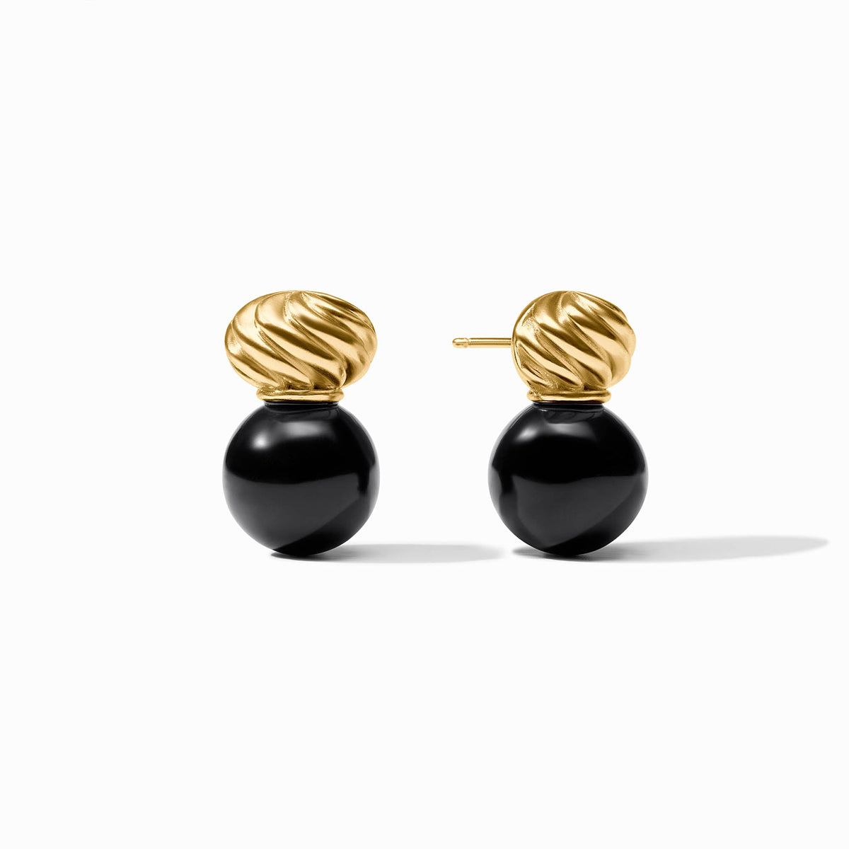 Julie Vos - Ravello Midi Earring, Obsidian Black